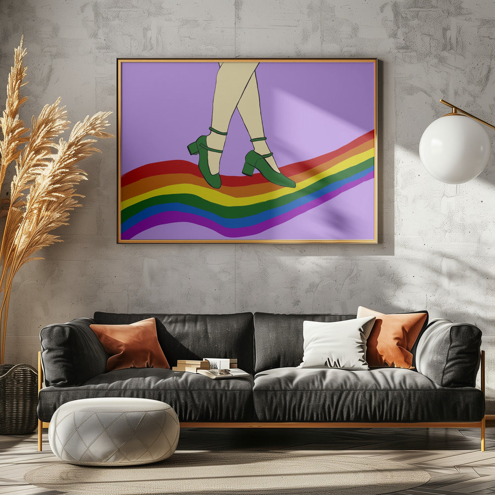 Rainbow Walk | Canvas