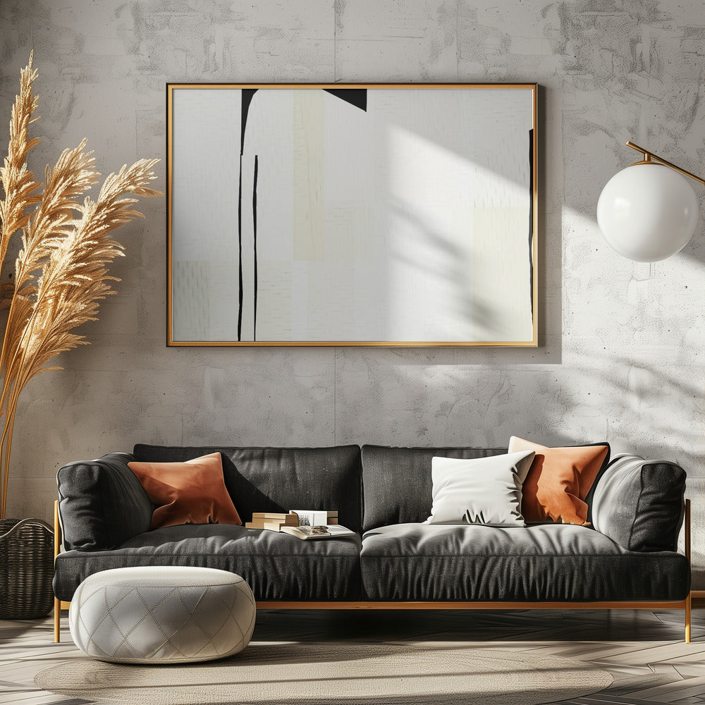 White Woven Art 1 | Poster