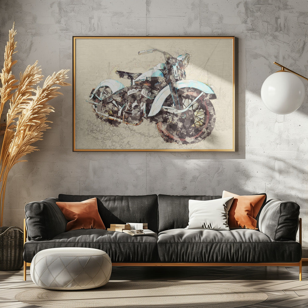 Old Motor Cycle | Canvas