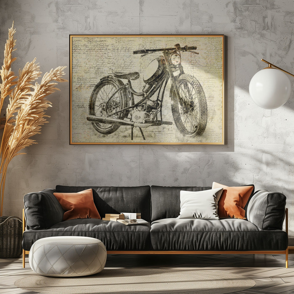 old motor cycle | Poster
