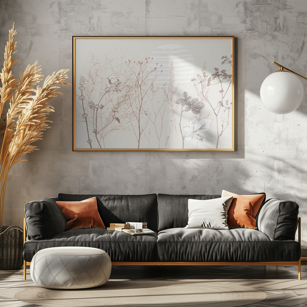 Plant based calming atmosphere earthy tones | Poster