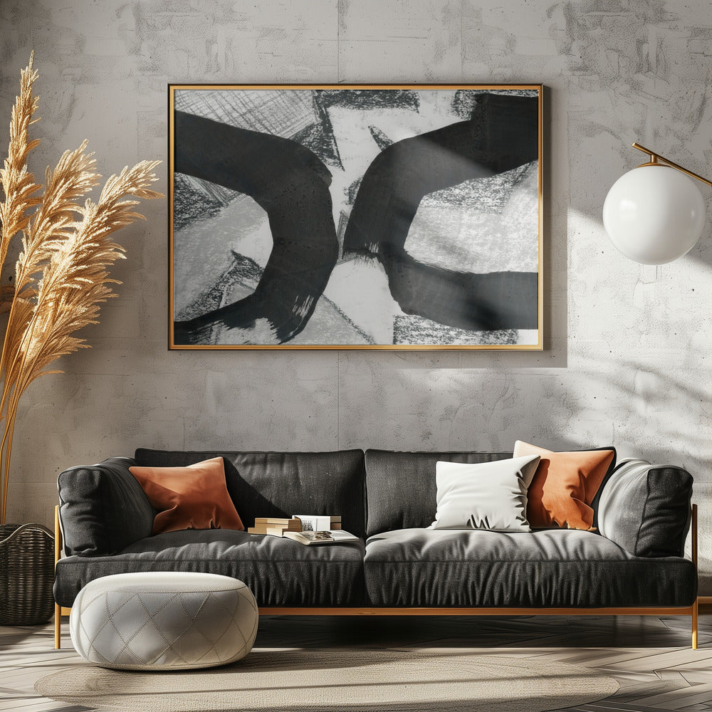 Black Texture Meeting 1 | Canvas