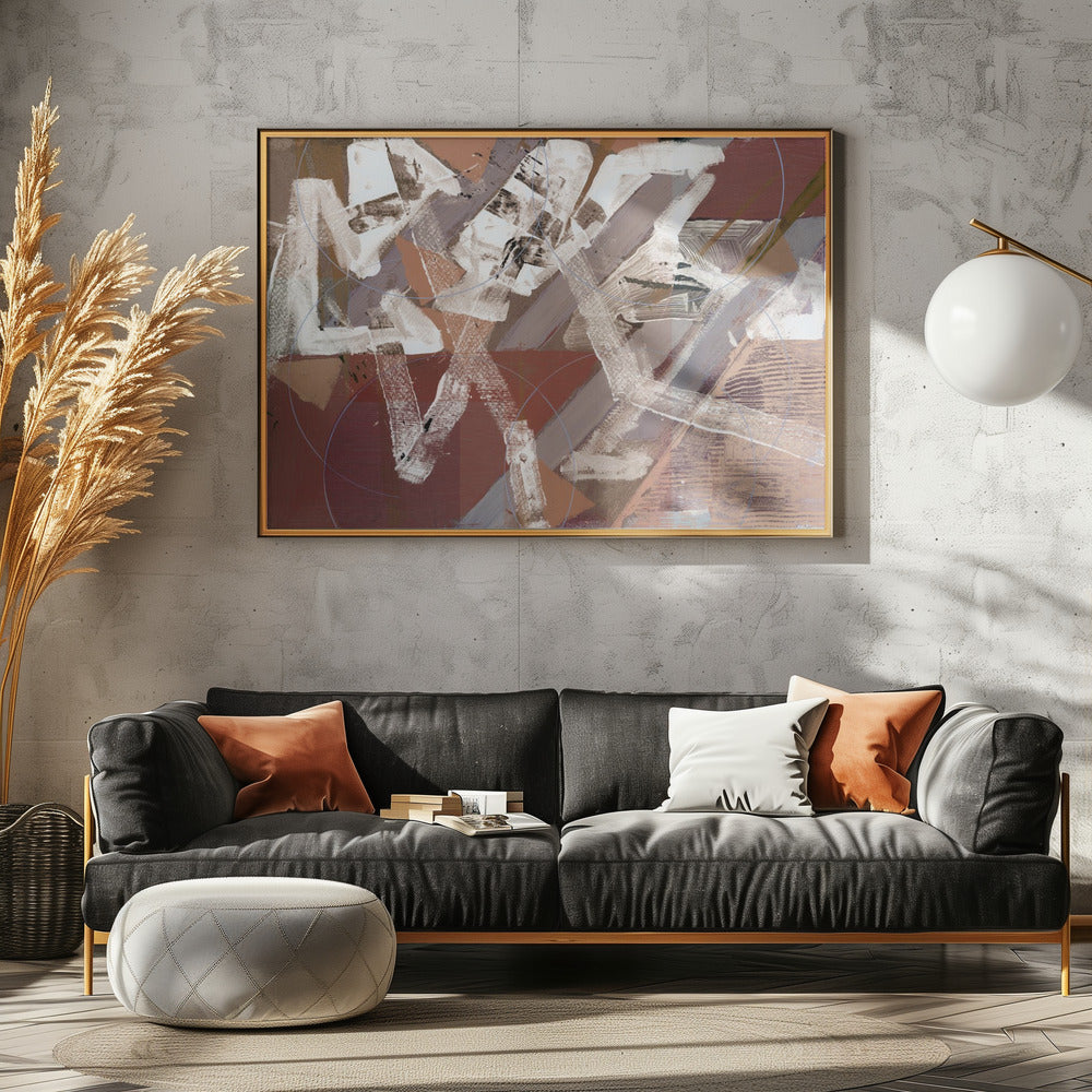 Abstract Circles and Textures 2 | Canvas