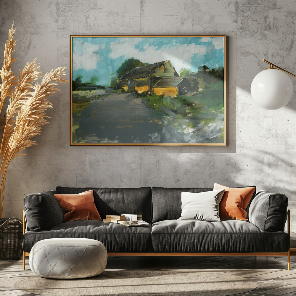 Country Barn Landscape 1 | Poster