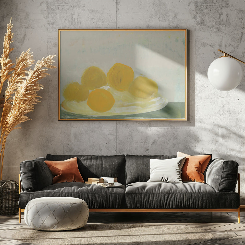 Limoni sul piatto No 1 | Canvas