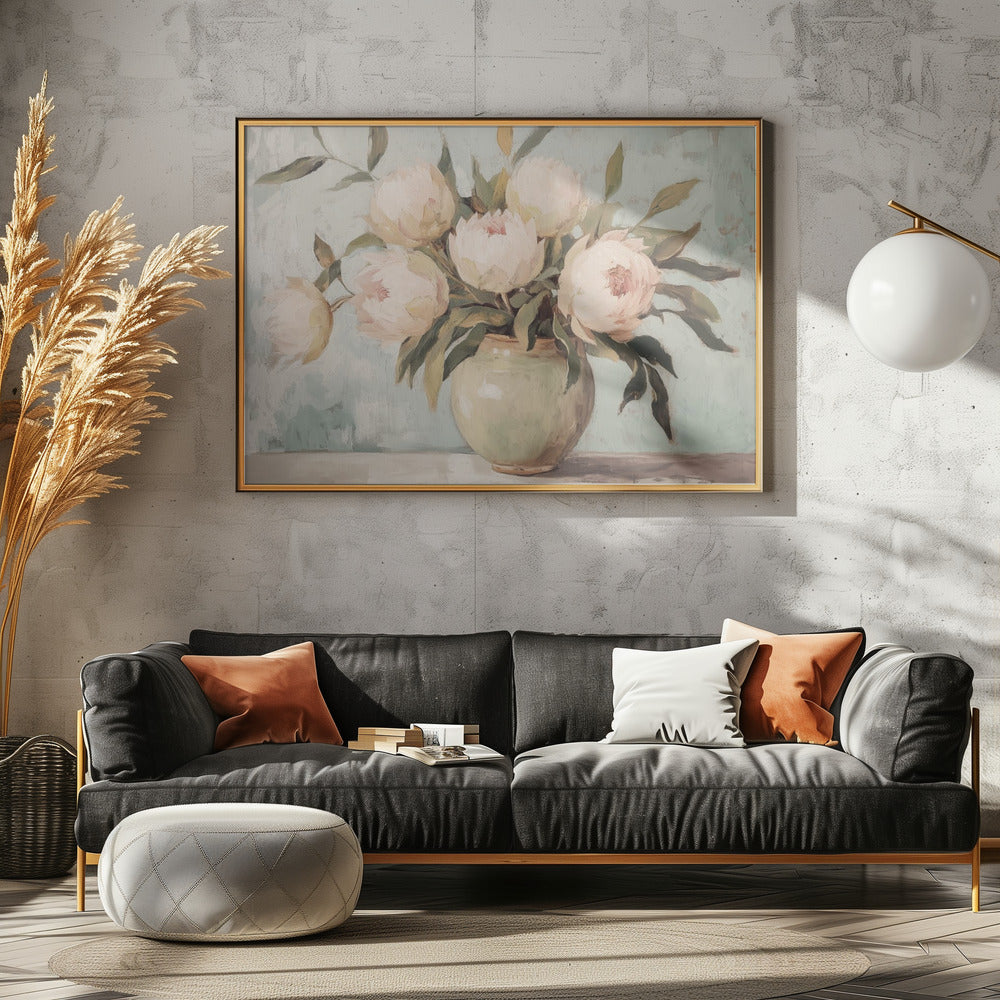 Peonies Flower Still Life | Canvas