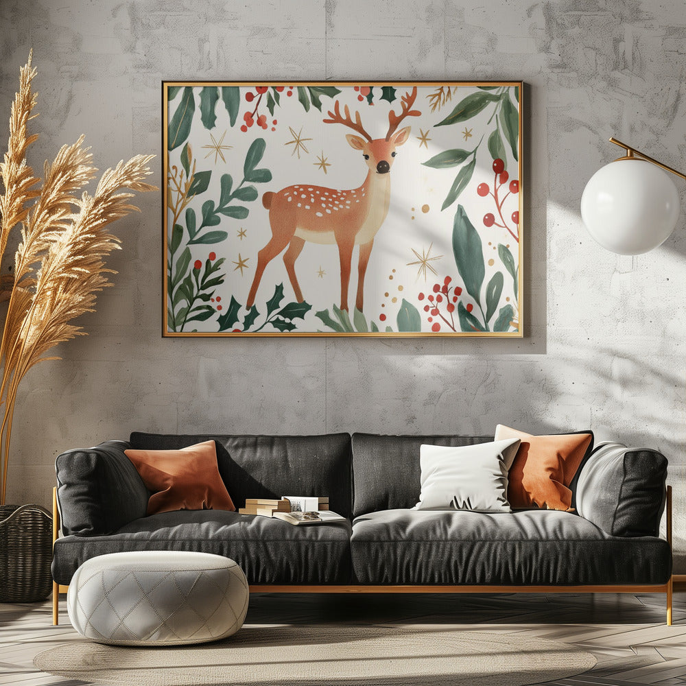 Enchanted Forest Deer | Poster