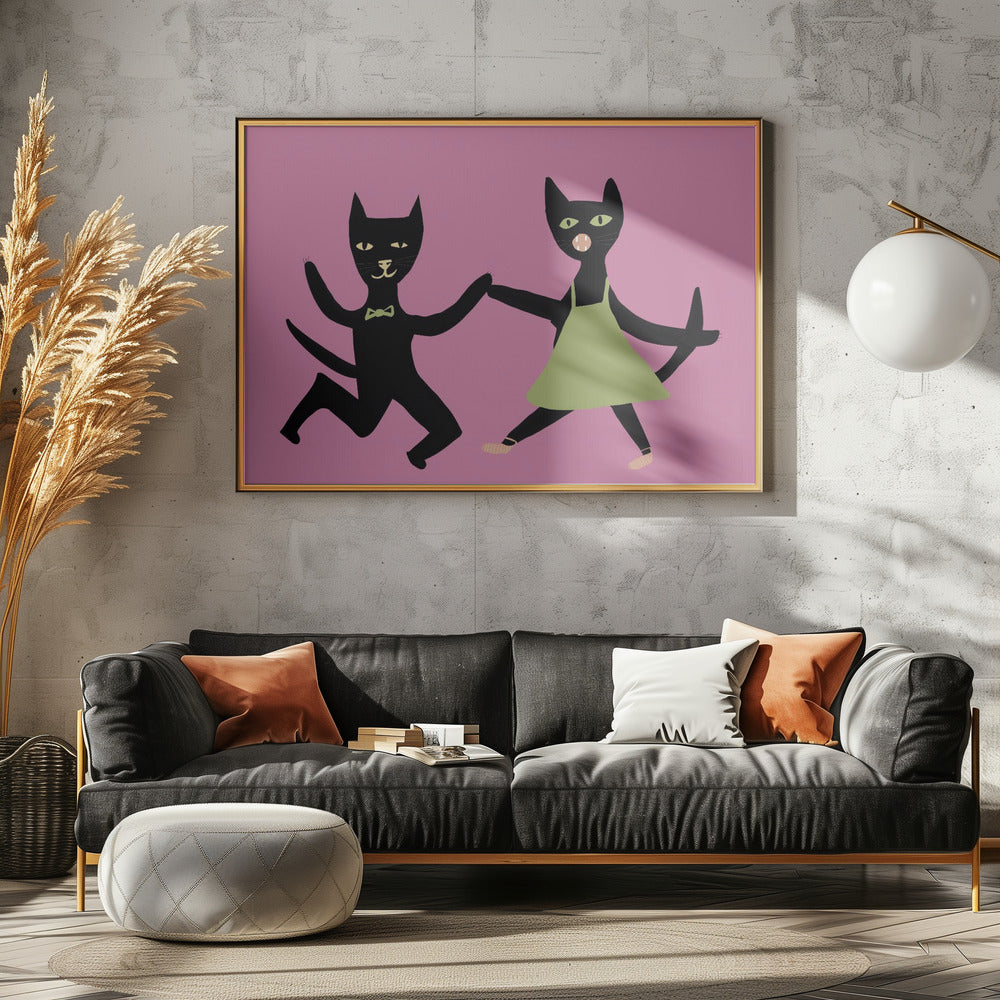 Dancing cats | Canvas