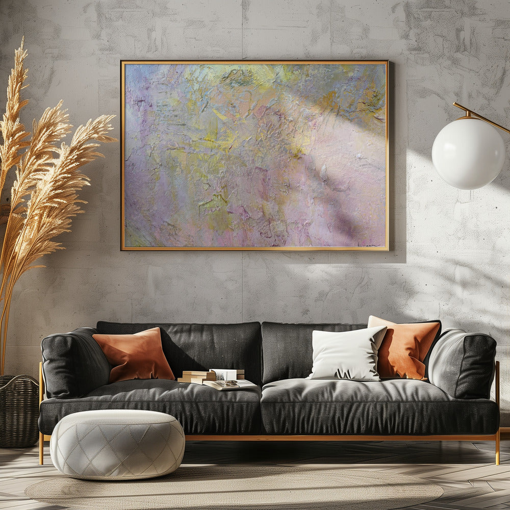 Gold and Pink Abstract | Canvas