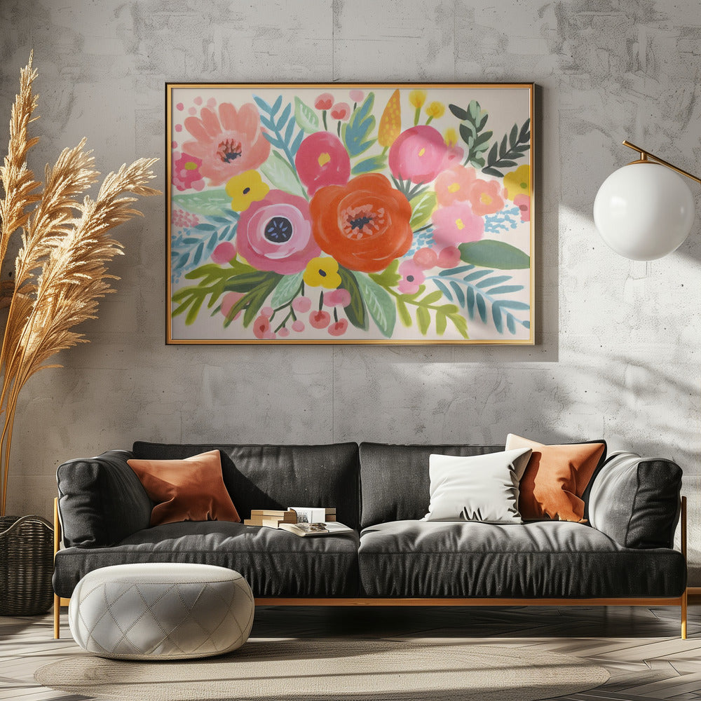 Whimsy Flower Bouquet | Poster
