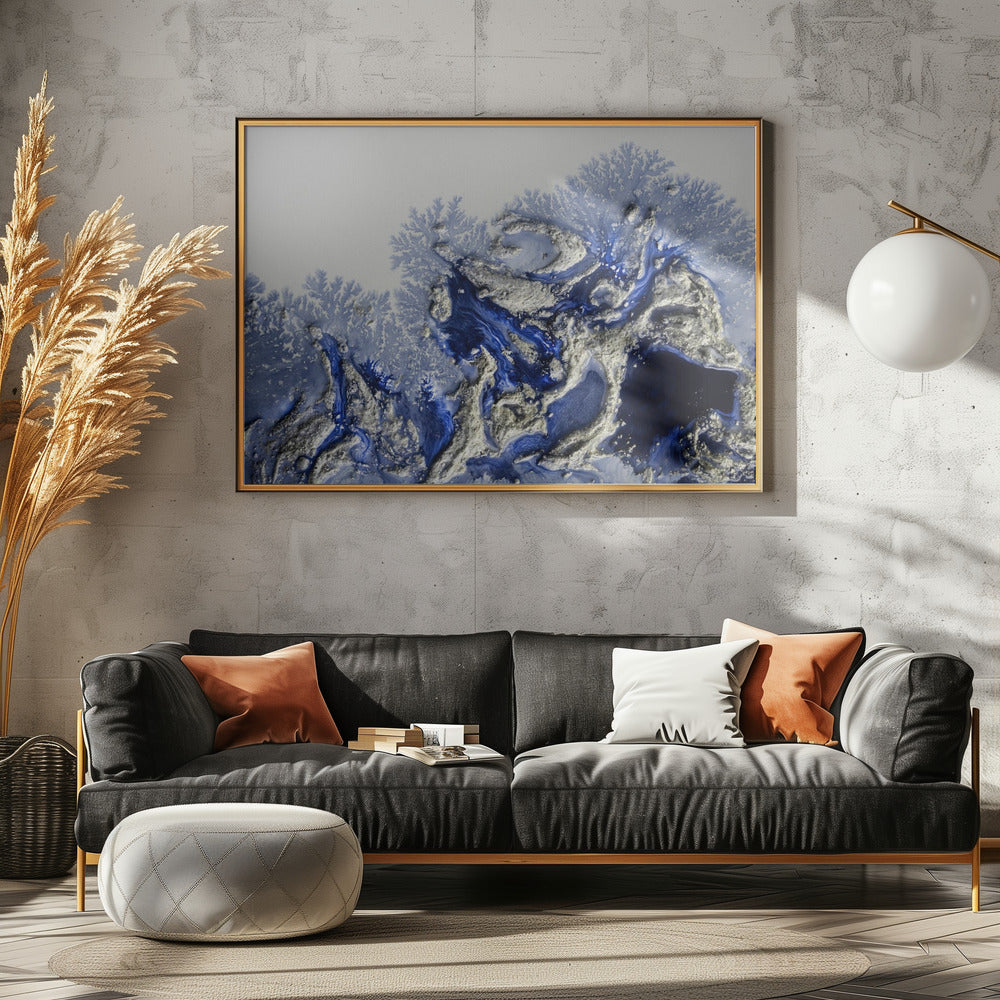 Abstracts Best Sellers -Azure Escape | Poster