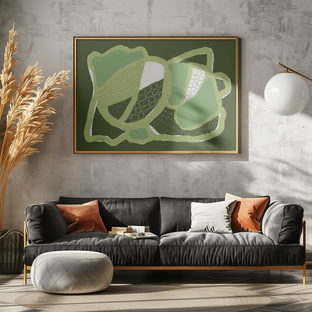 Green ABSTRACT | Canvas