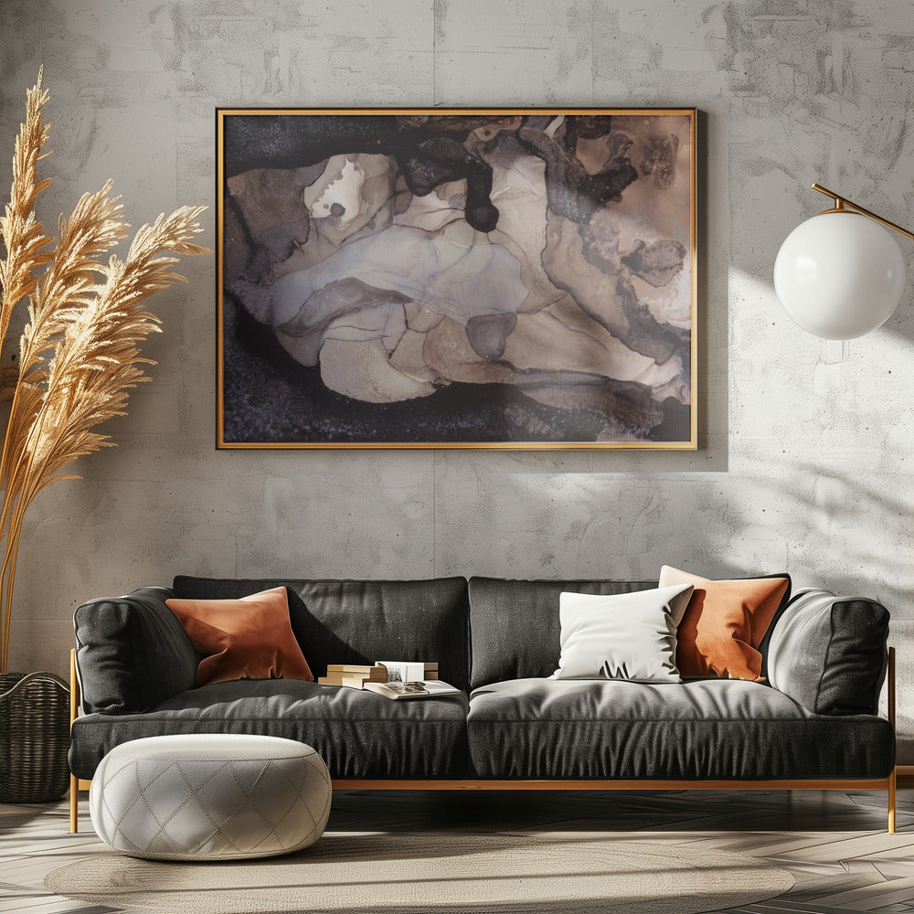 Earthy Tones and Swirling Patterns | Poster