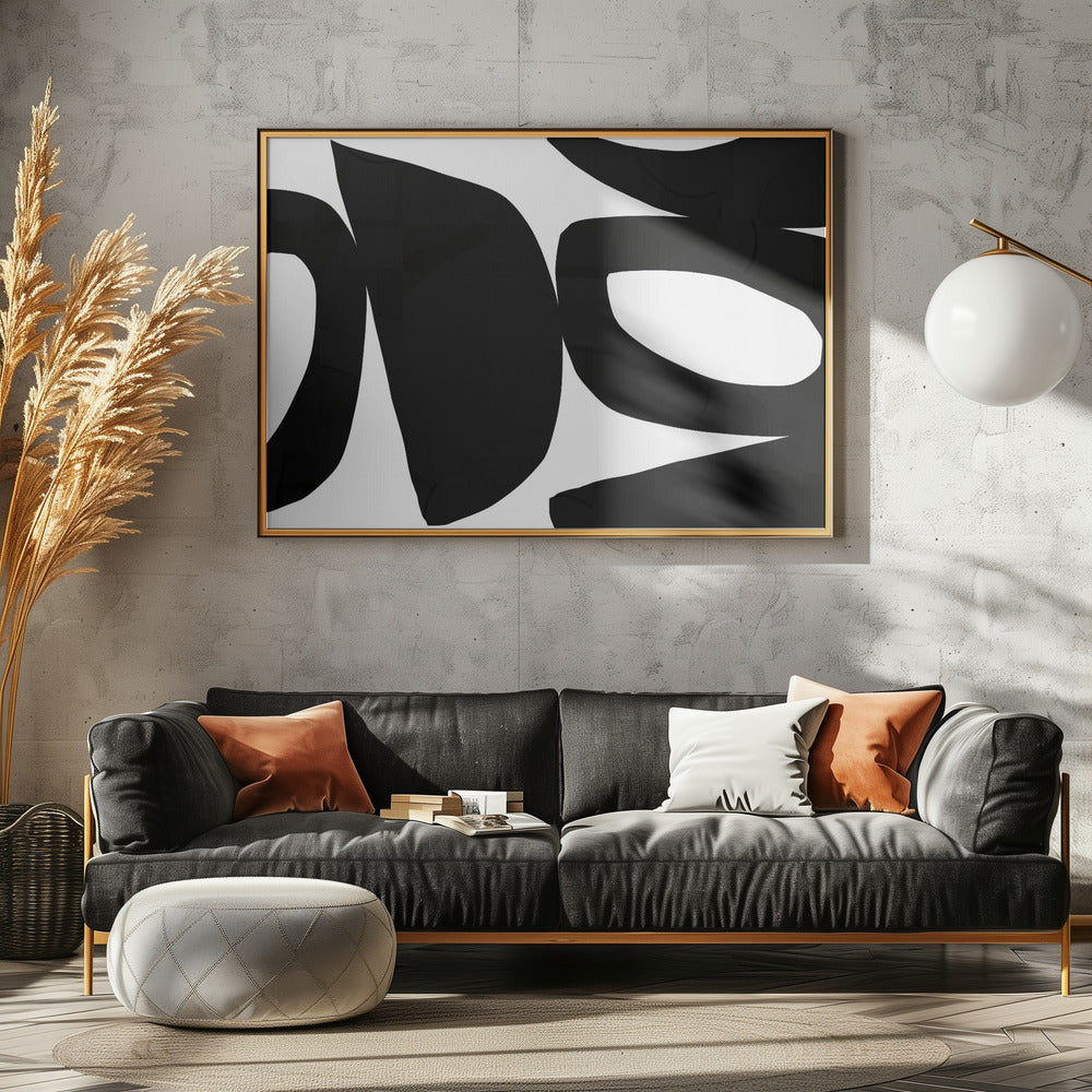 Big Black Shapes 3 | Canvas