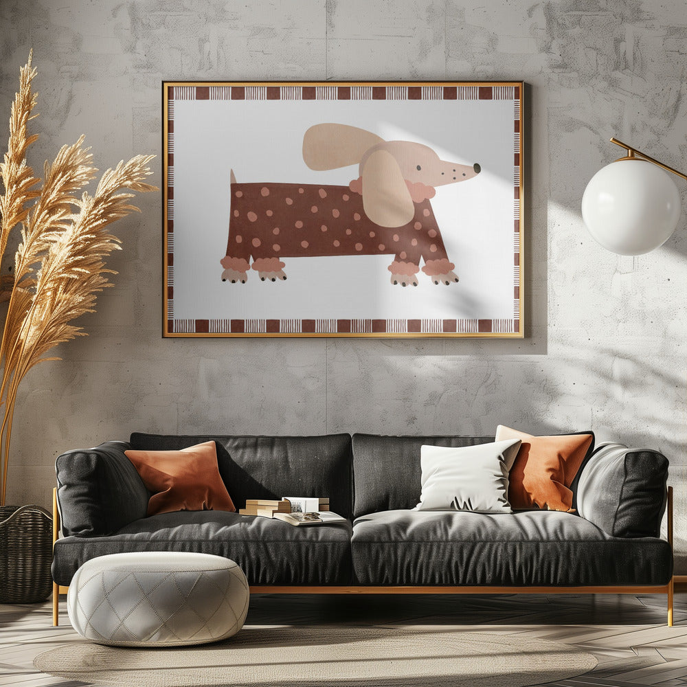 Dotted Dachshund | Poster