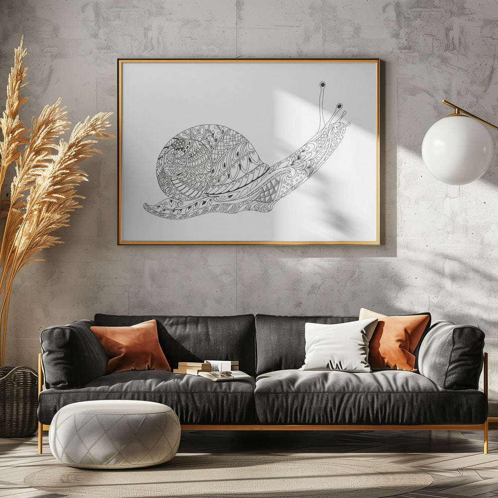 Whimsical Snail Maze | Canvas