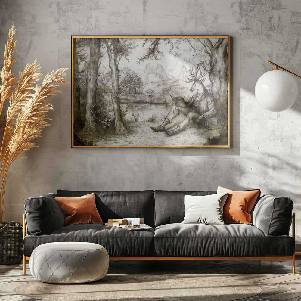 READING UNDER A TREE | Canvas