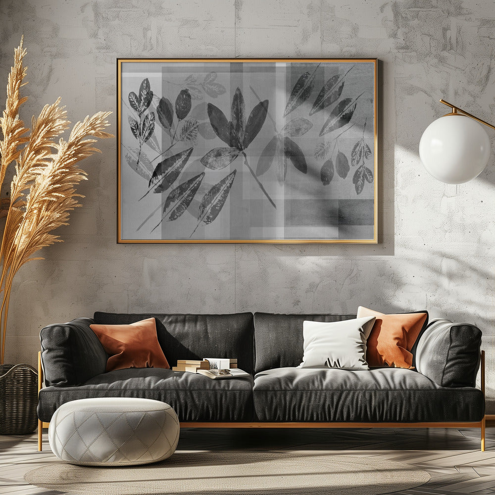 Abstract Botanicals in Neutral Tones | Poster