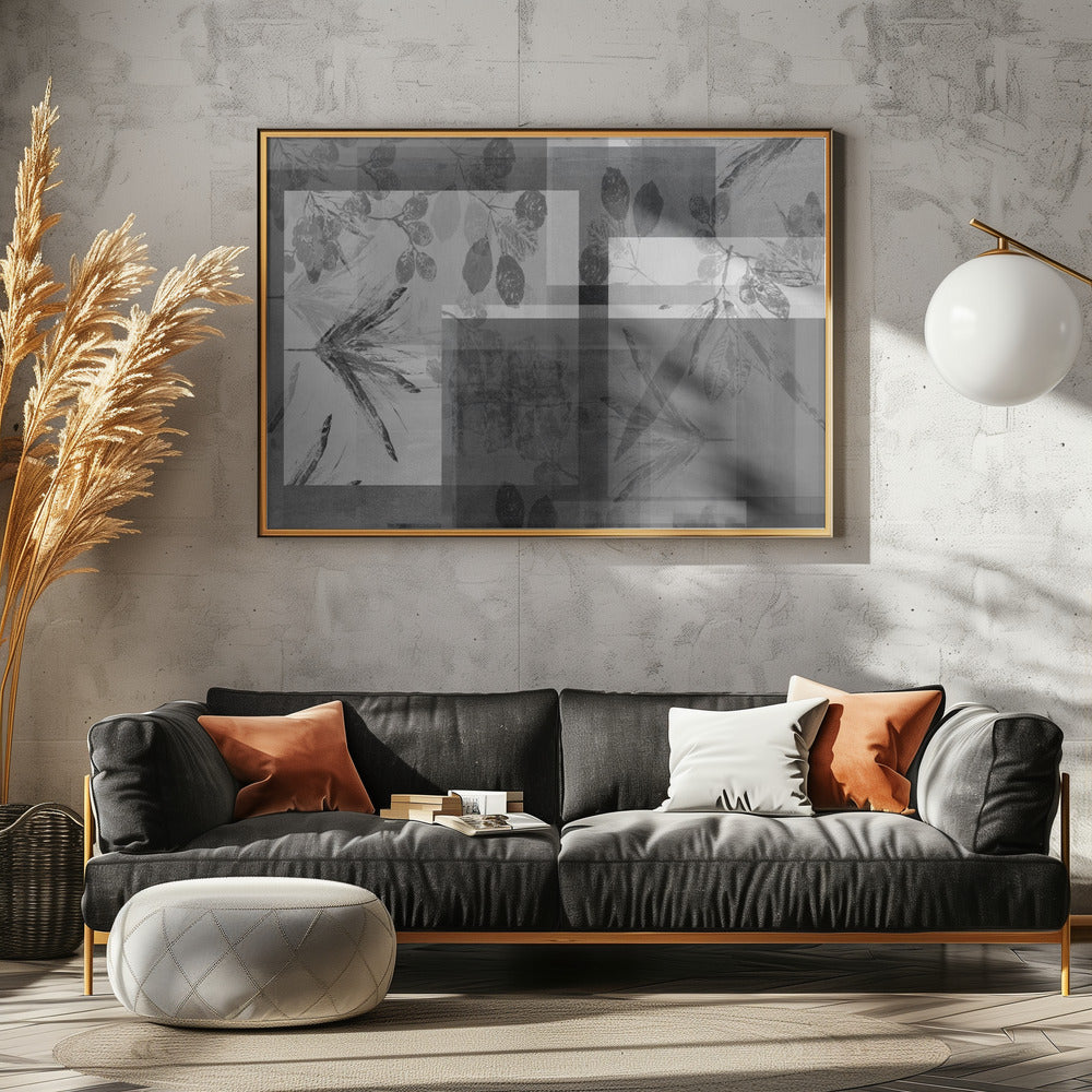 Abstract Botanicals in Neutral Tones | Poster