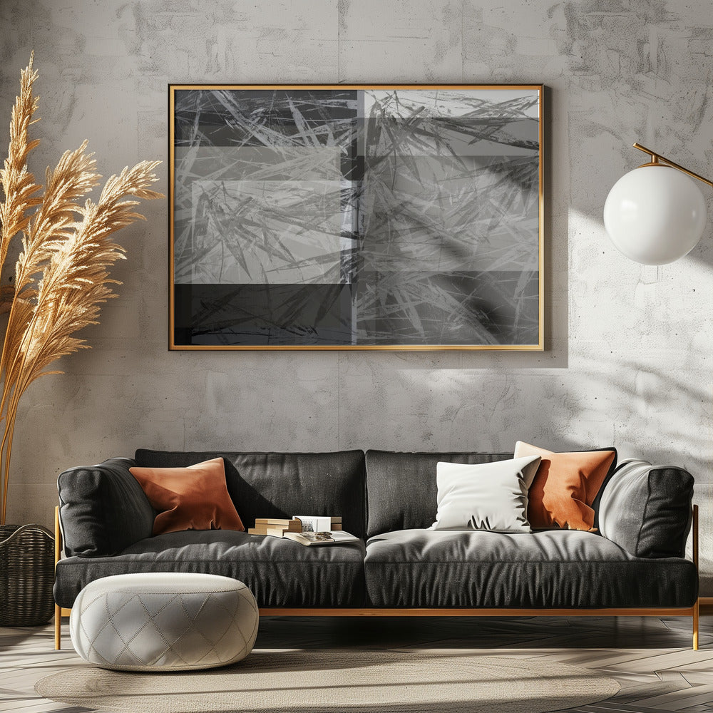 Abstract Botanicals in Neutral Tones | Poster