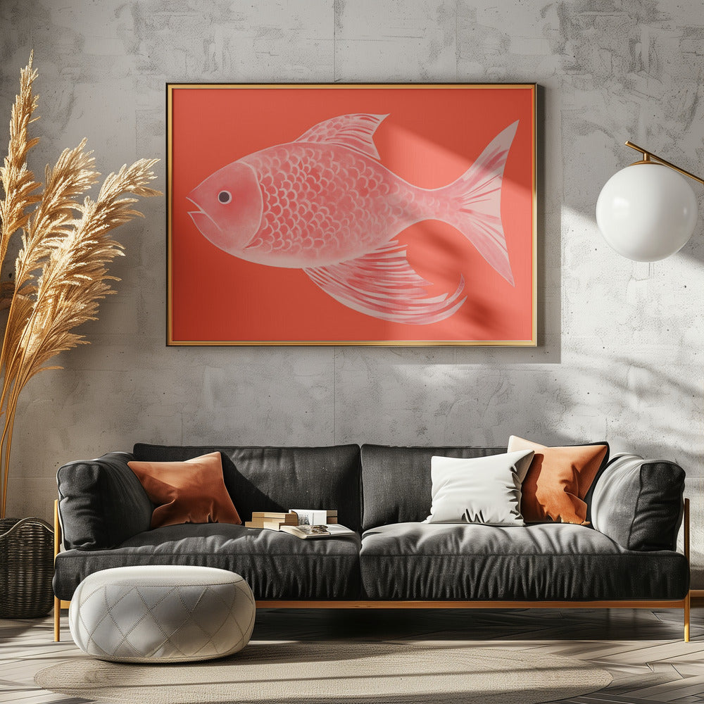 Red Fantasy Fish | Poster