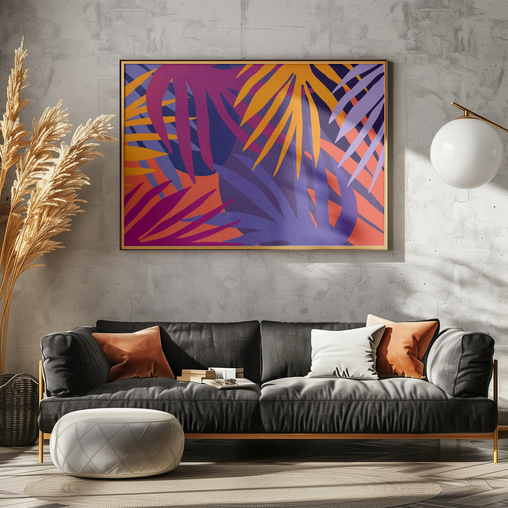 Vibrant Jungle Leaves | Poster