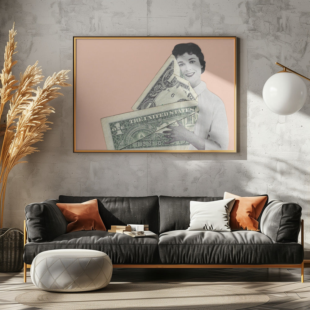 Cash Embrace | Canvas