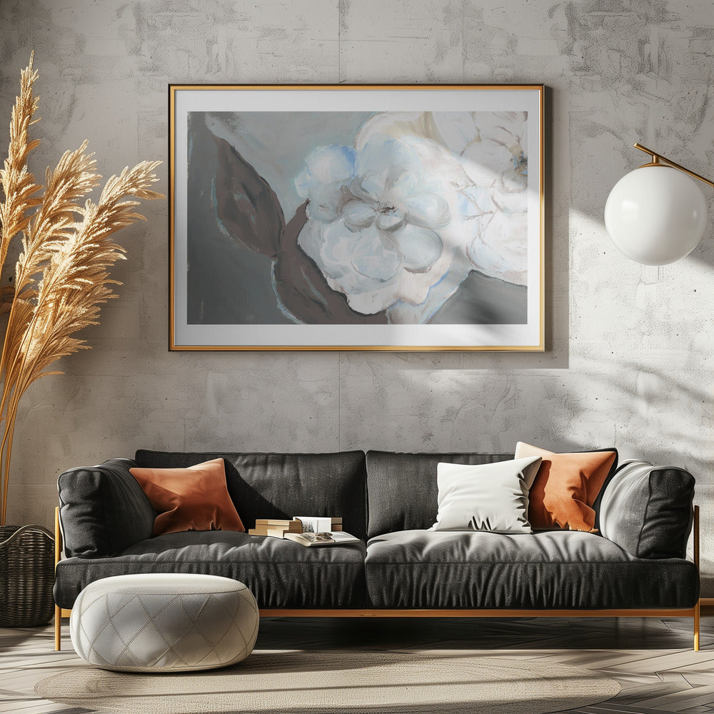 White Petals &amp; Shadows | Poster