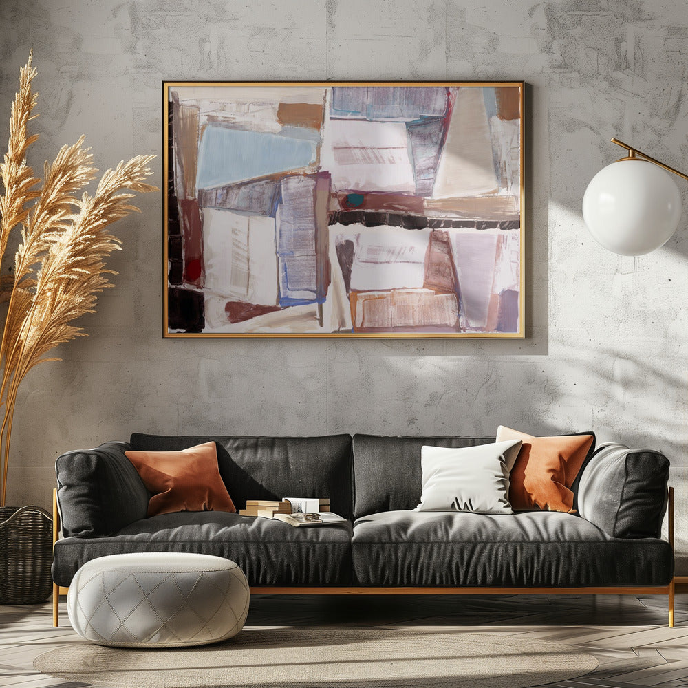 Constructed Abstraction Red | Canvas