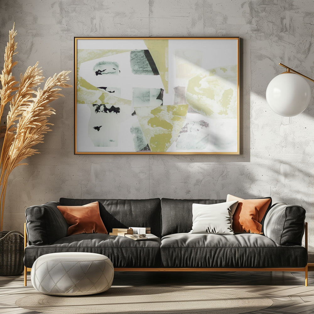 Lemon Grey Geometry | Poster