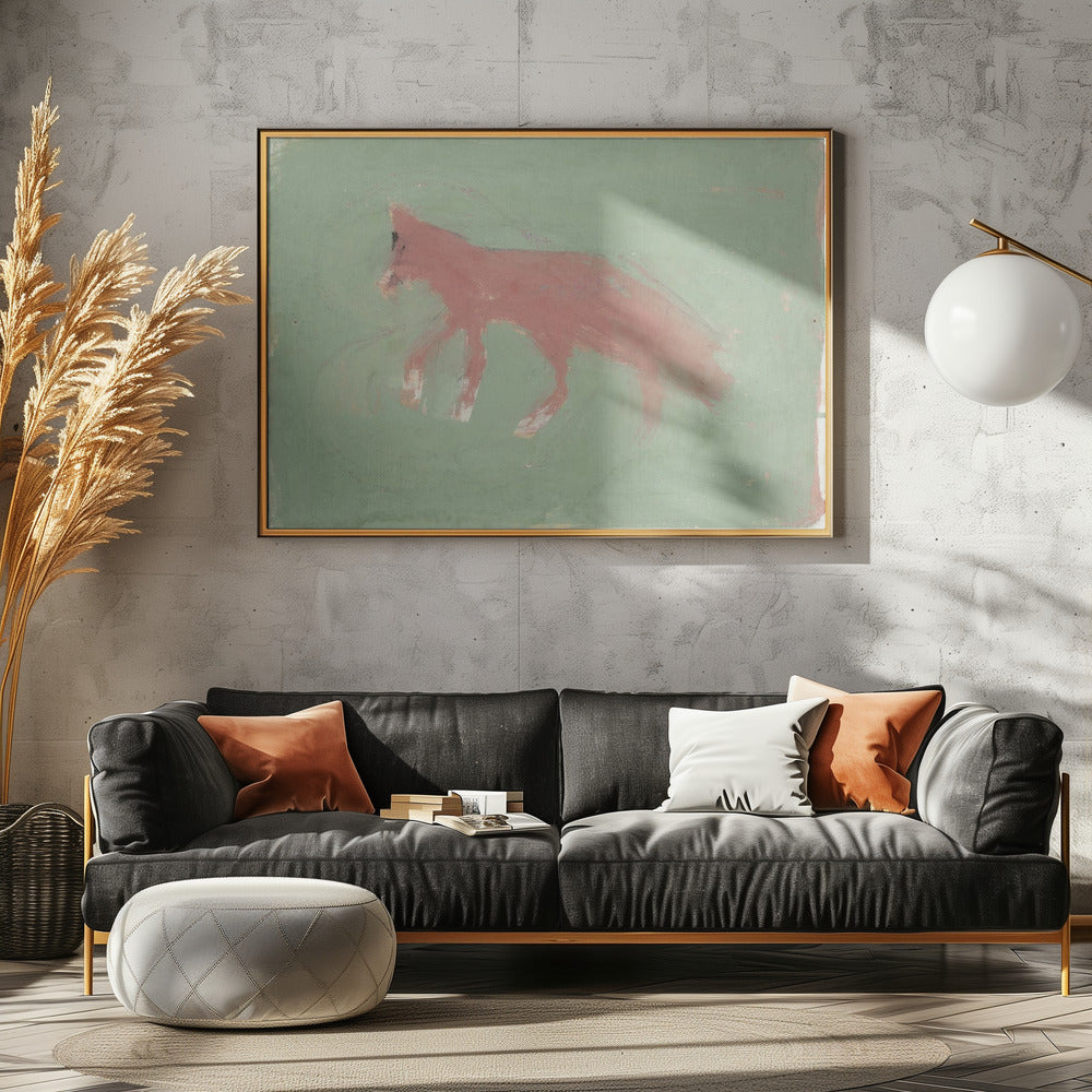 The Fox In Muted Tones | Canvas