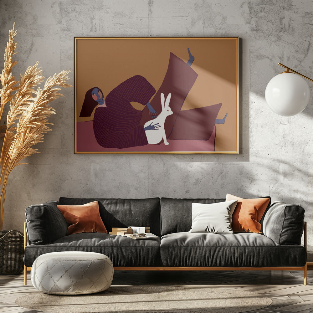 Rabbit lover | Canvas