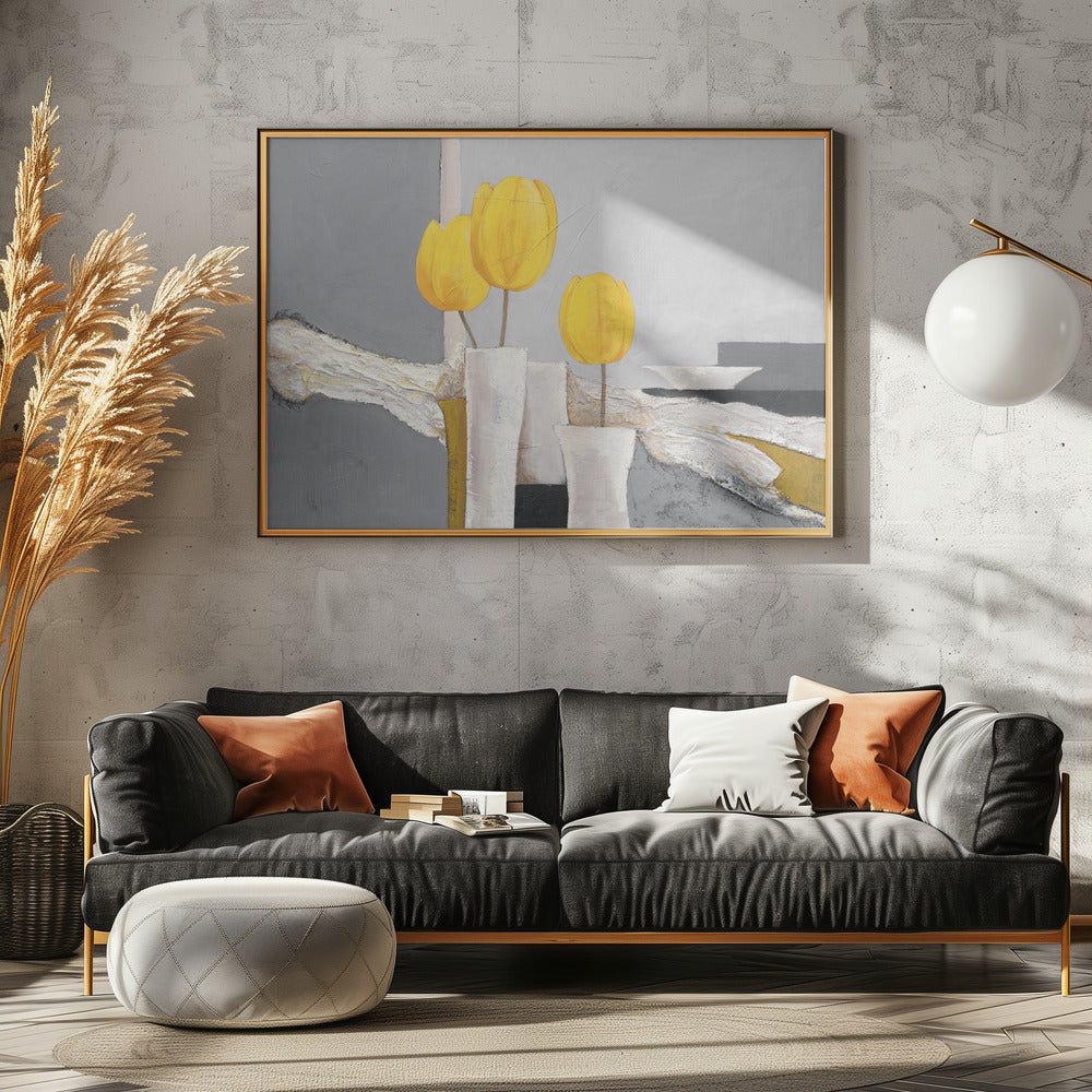 Golden Tulip Trio | Canvas