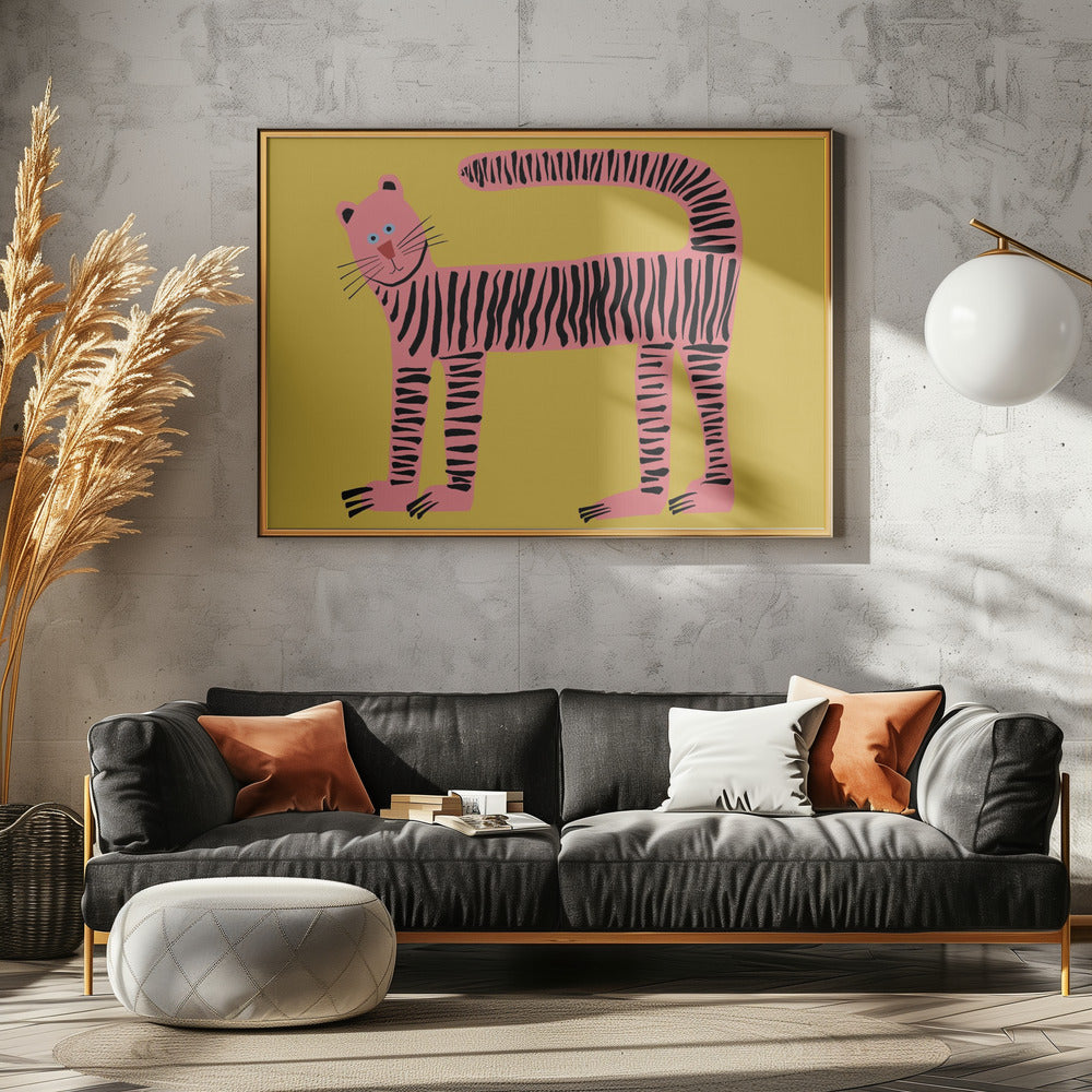 Tiger cat yellow | Canvas