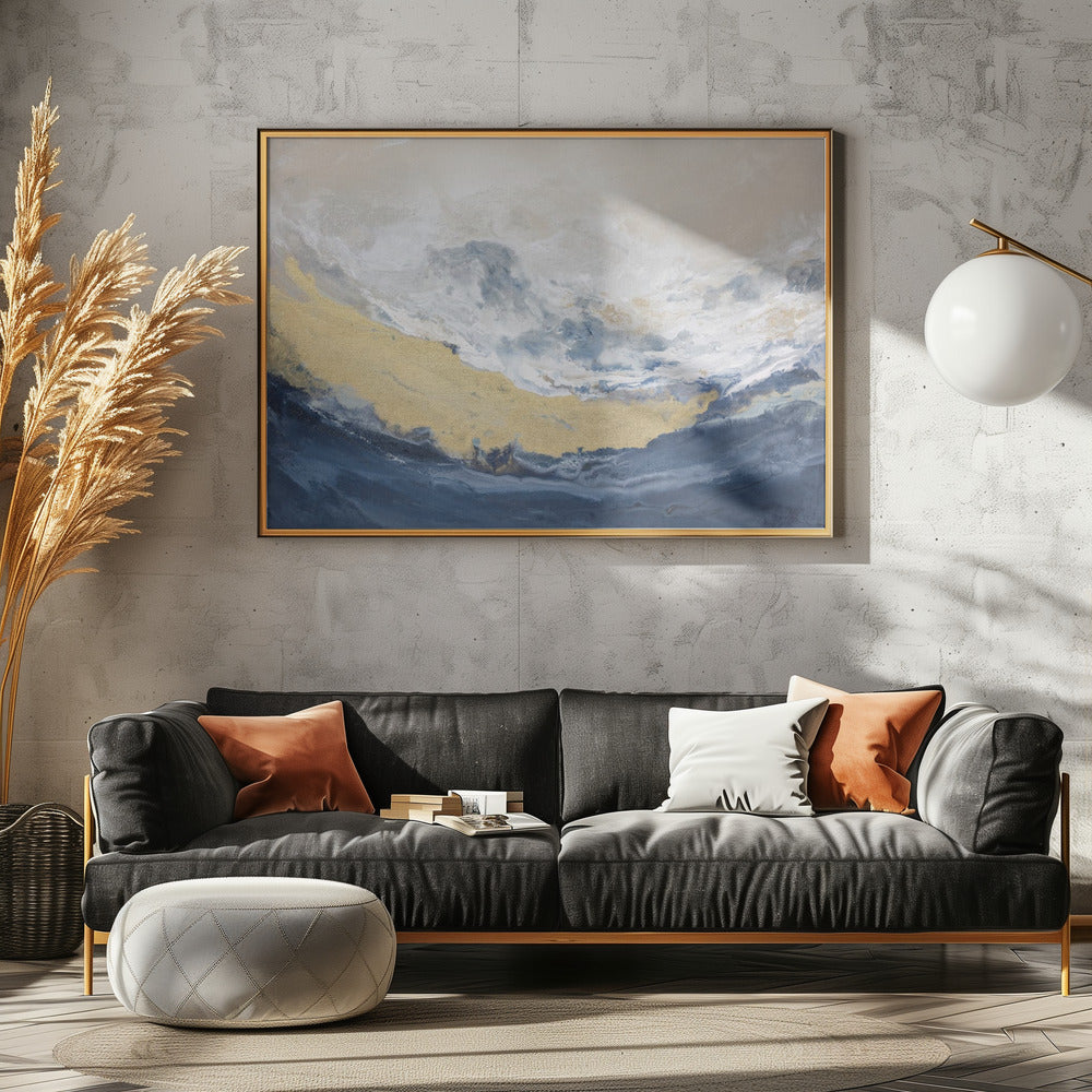 Golden Horizon Wave | Poster