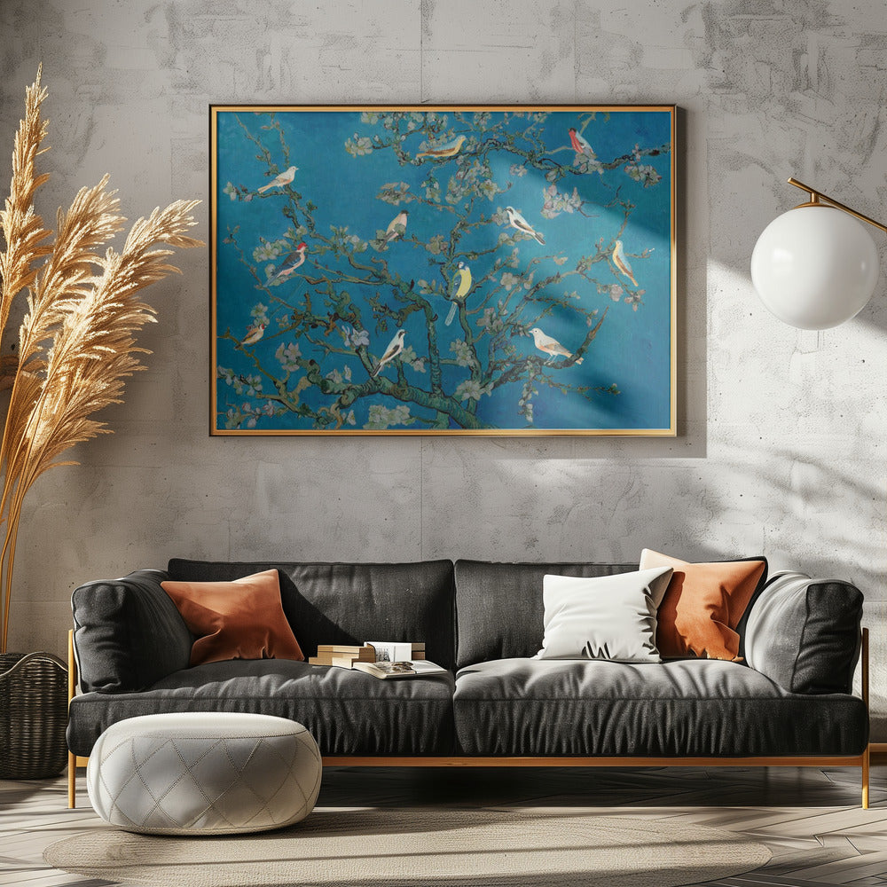 Birds In the Almond Blossom | Canvas