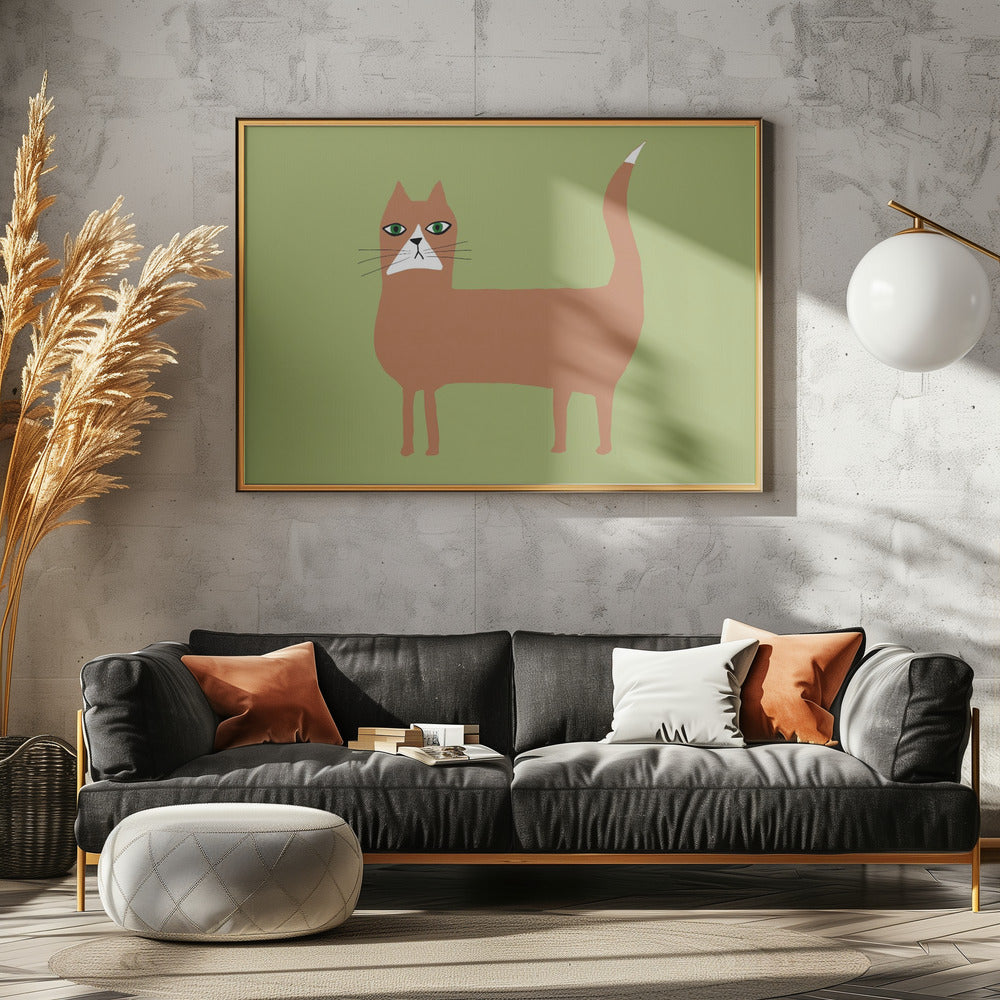 Cat ginger orange | Canvas