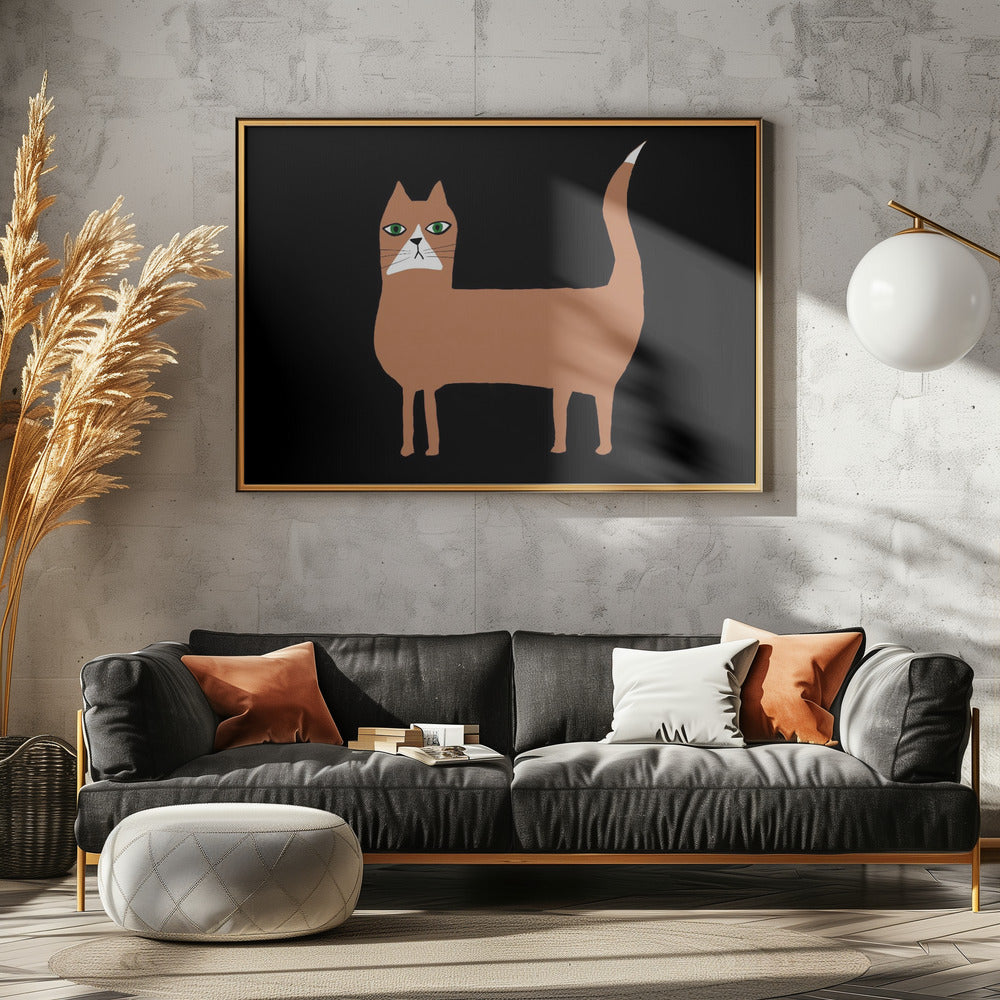 Cat ginger orange | Canvas