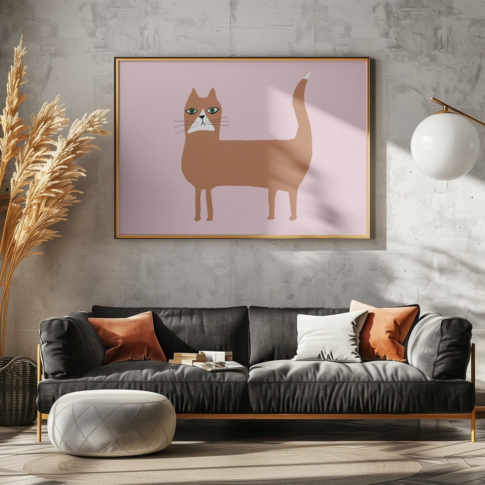 Cat ginger orange | Canvas