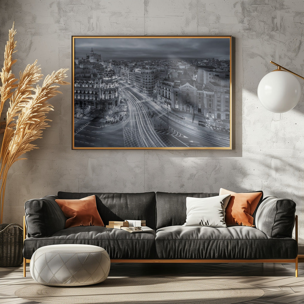 Madrid City Lights | Canvas