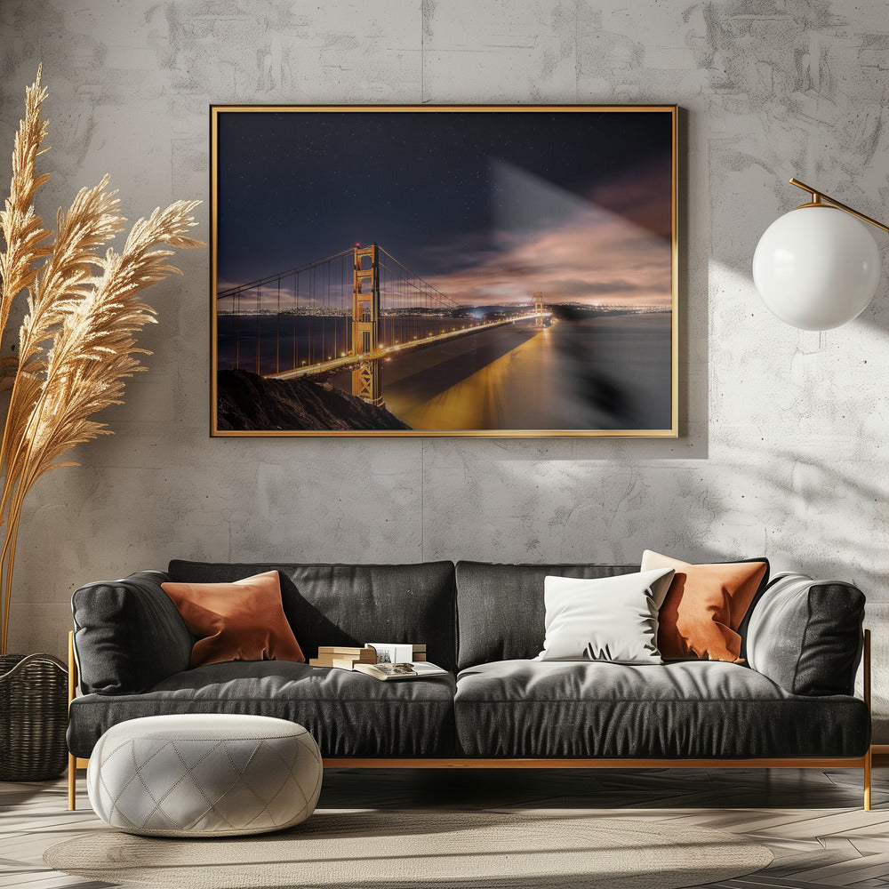 Golden Gate to Stars | Canvas
