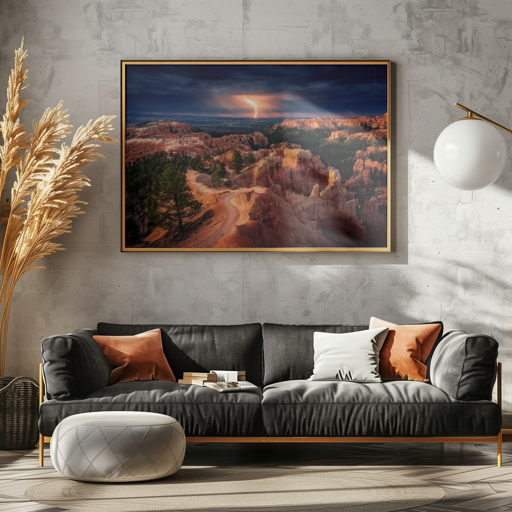 Lightning over Bryce Canyon | Poster