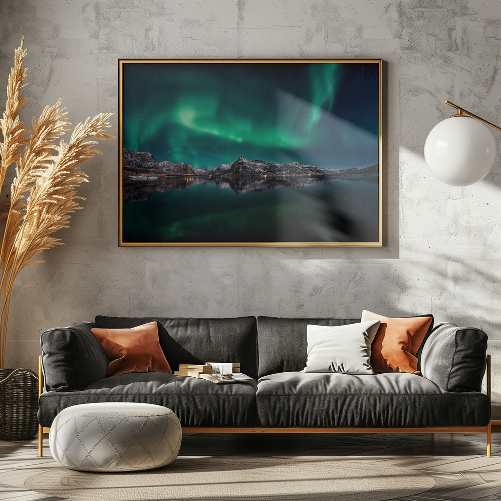 Lofoten Aurora Reflection | Canvas