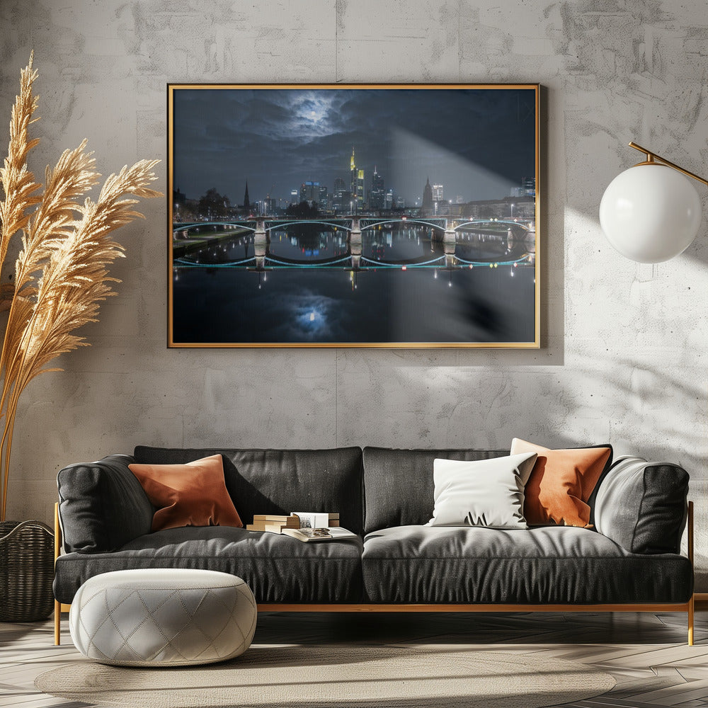 Frankfurt at Full Moon | Canvas