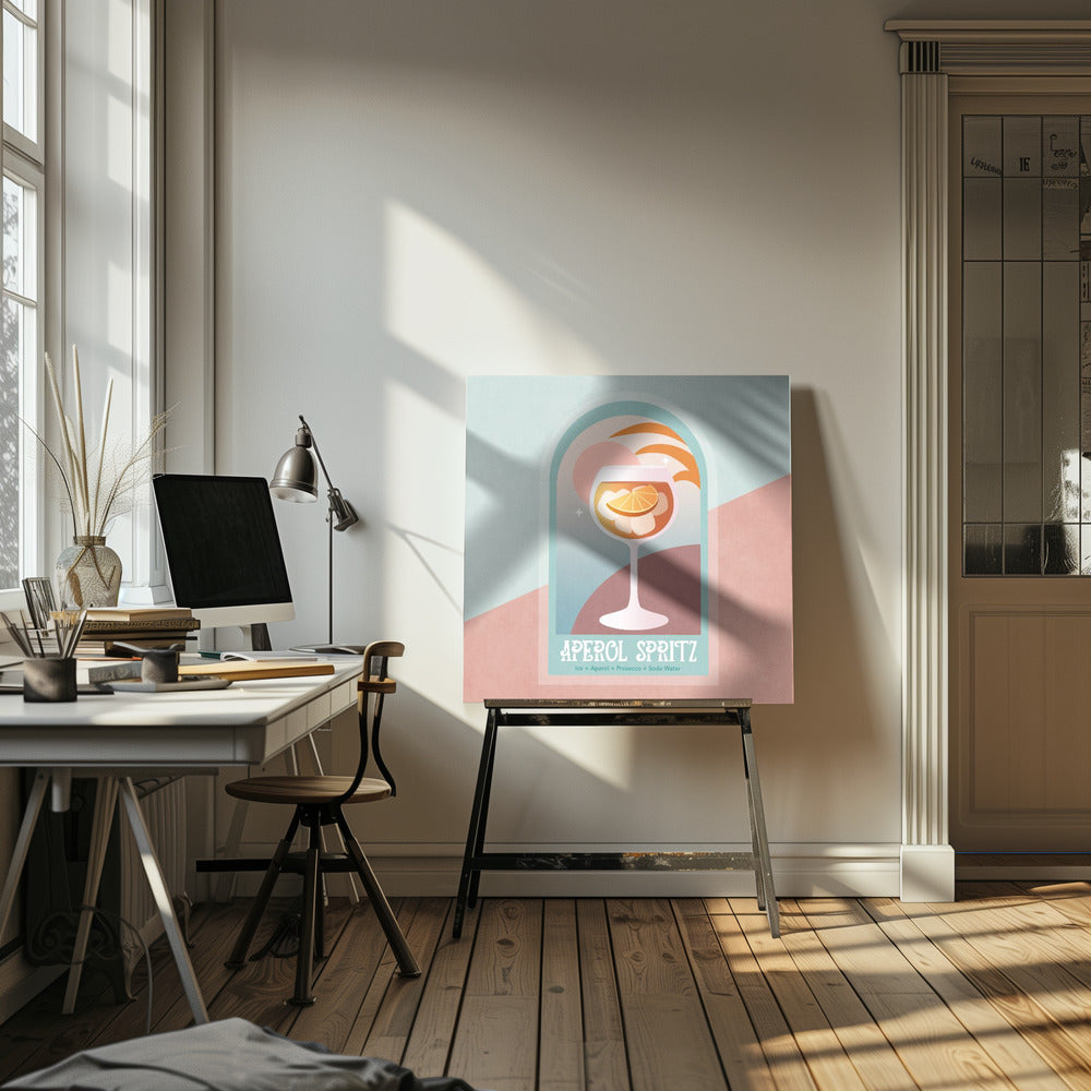 Sunset Sip Delight | Canvas