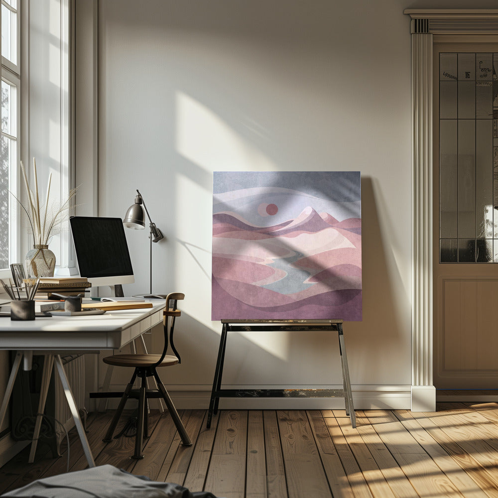Blush Horizon Vista | Canvas