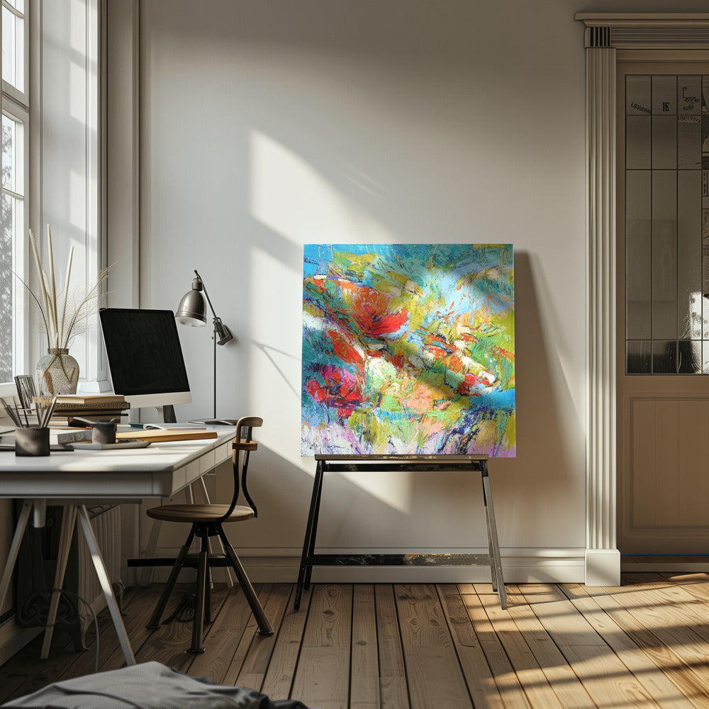 Floral Harmony Burst | Canvas