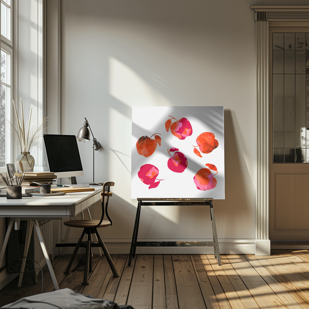 Apple  Chiffon Pink Orange | Canvas