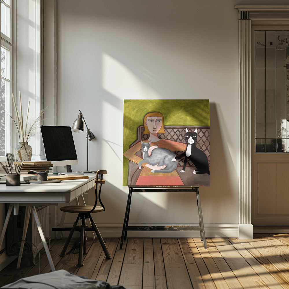 The Jealous Cat | Canvas