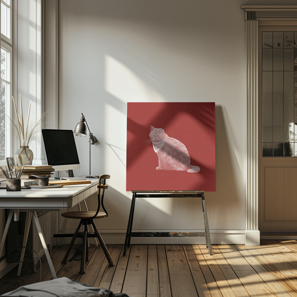 Badass Bandit Cat | Canvas